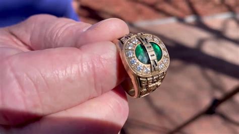 Man seeks owner of 2005 emerald diamond rugby ring